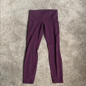 Lulu Lemon Maroon Leggings